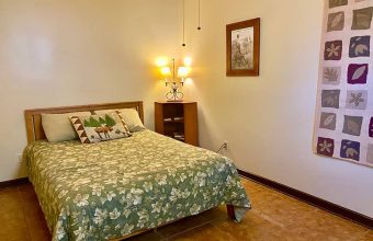 Master bedroom inside the angels nest retreat house