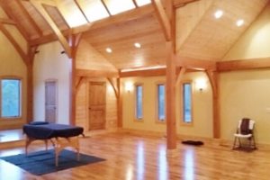 Temple with a healing table inside near in Asheville, NC