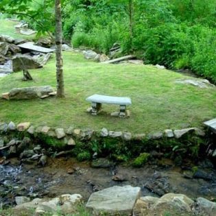 Island in the creek Meditation Island